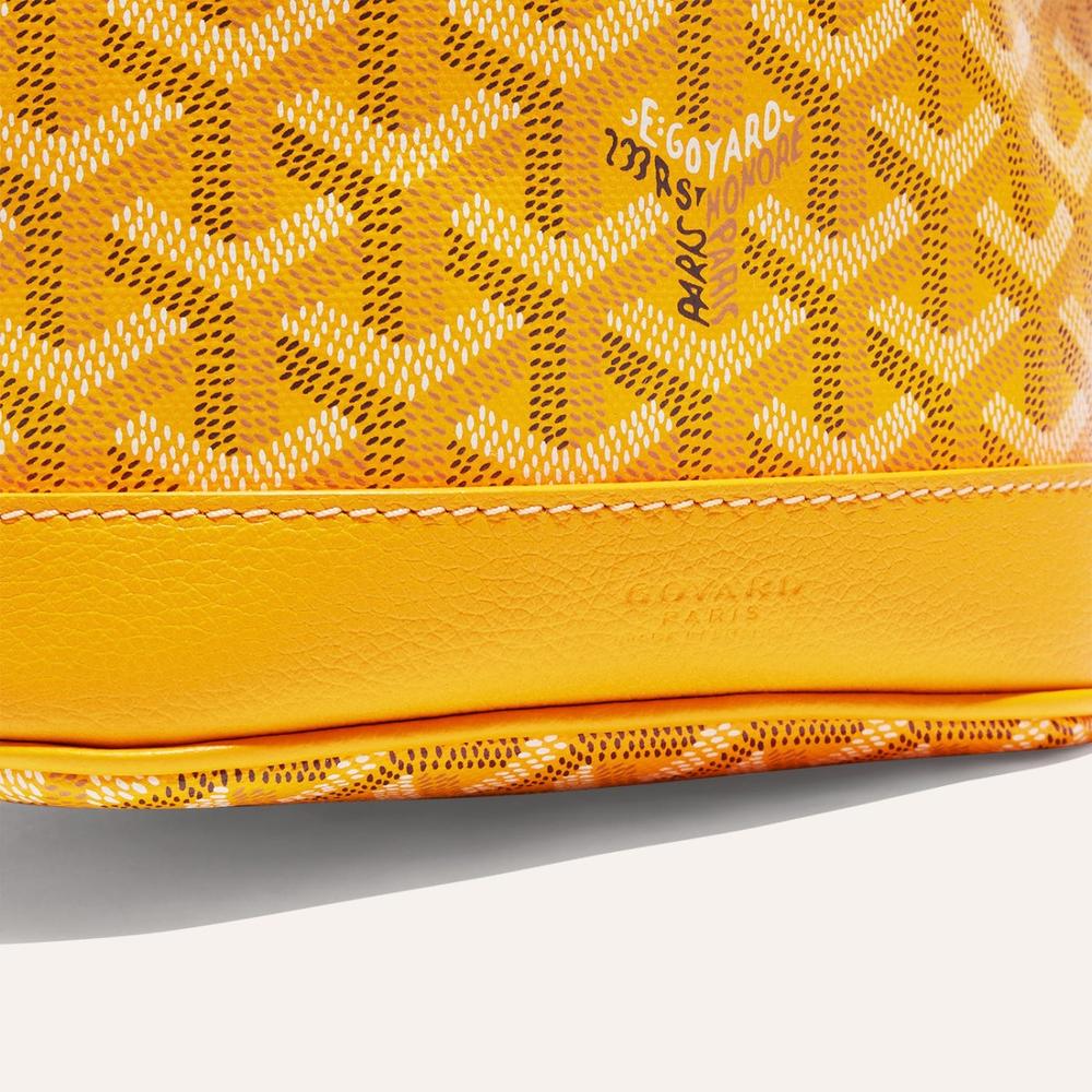 GOYARD Women Petit Flo Bucket Bag Yellow PEFLOTPMLTY08CL08P