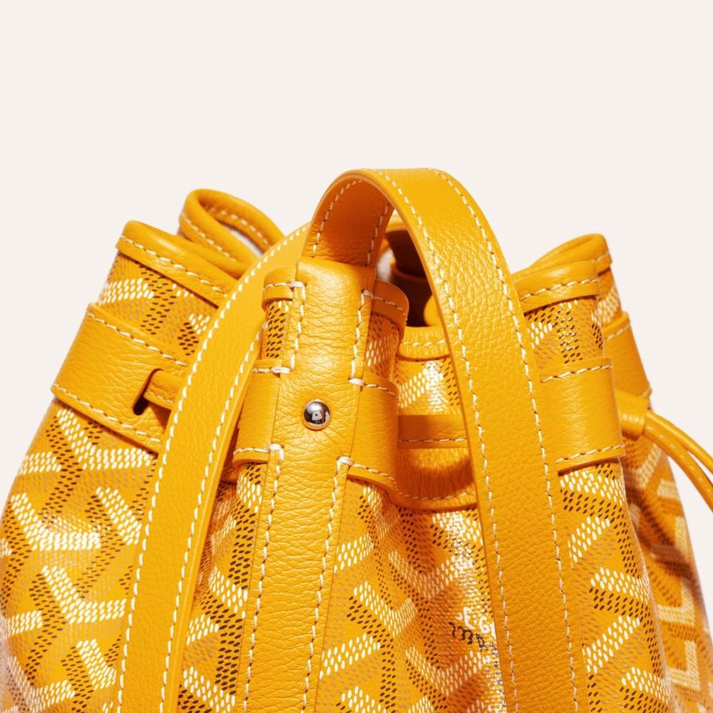 GOYARD Women Petit Flo Bucket Bag Yellow PEFLOTPMLTY08CL08P