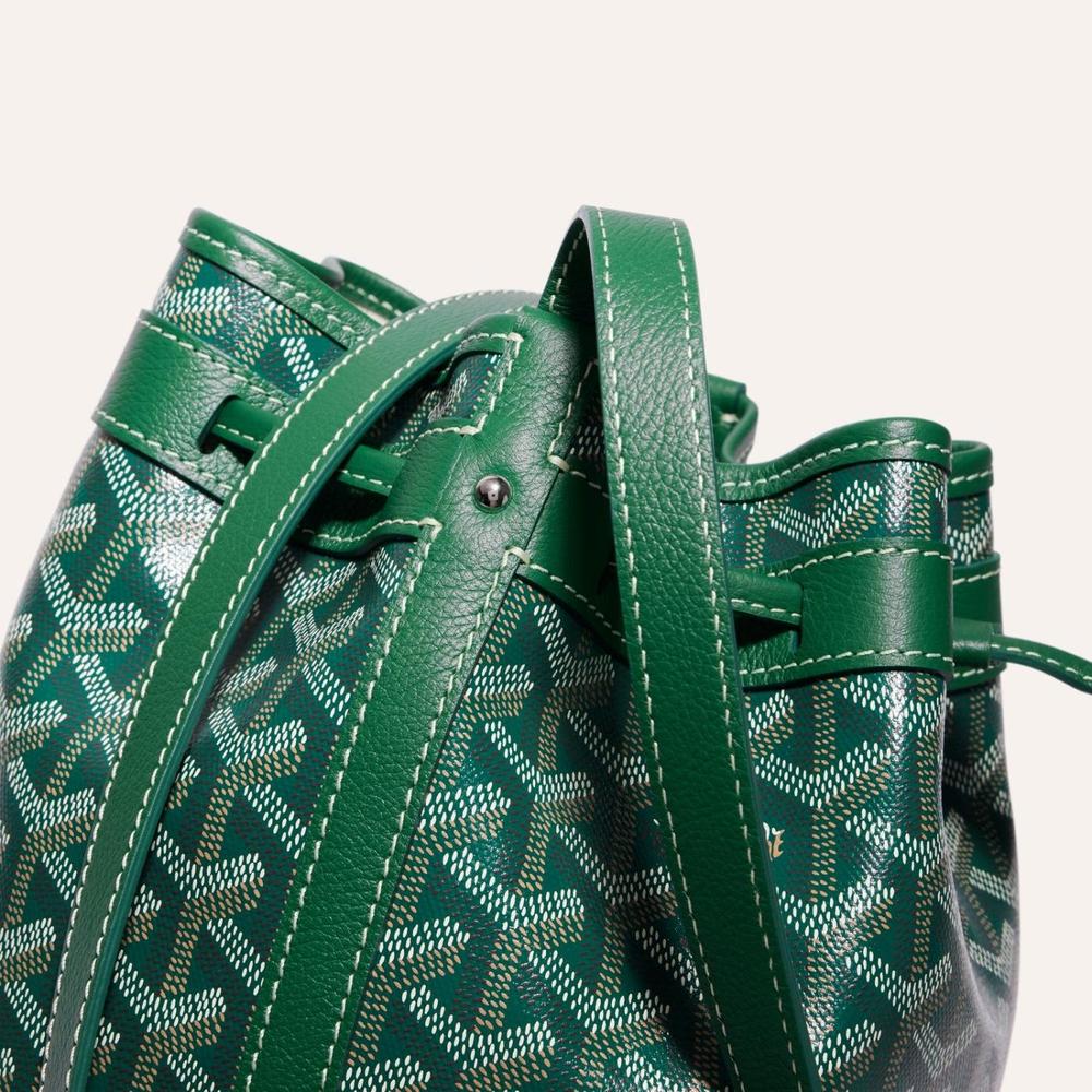 GOYARD Women Petit Flo Bucket Bag Green PEFLOTPMLTY09CL09P