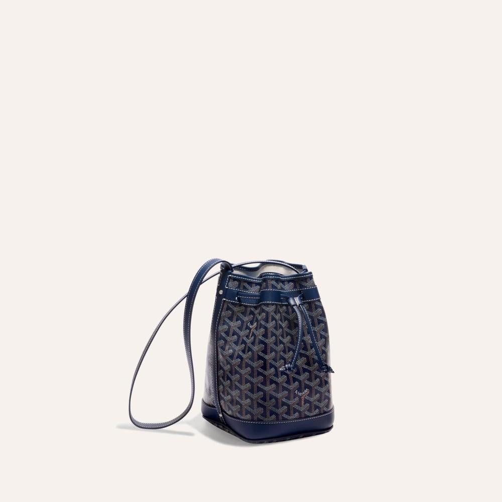 GOYARD Women Petit Flo Bucket Bag Navy PEFLOTPMLTY12CL12P