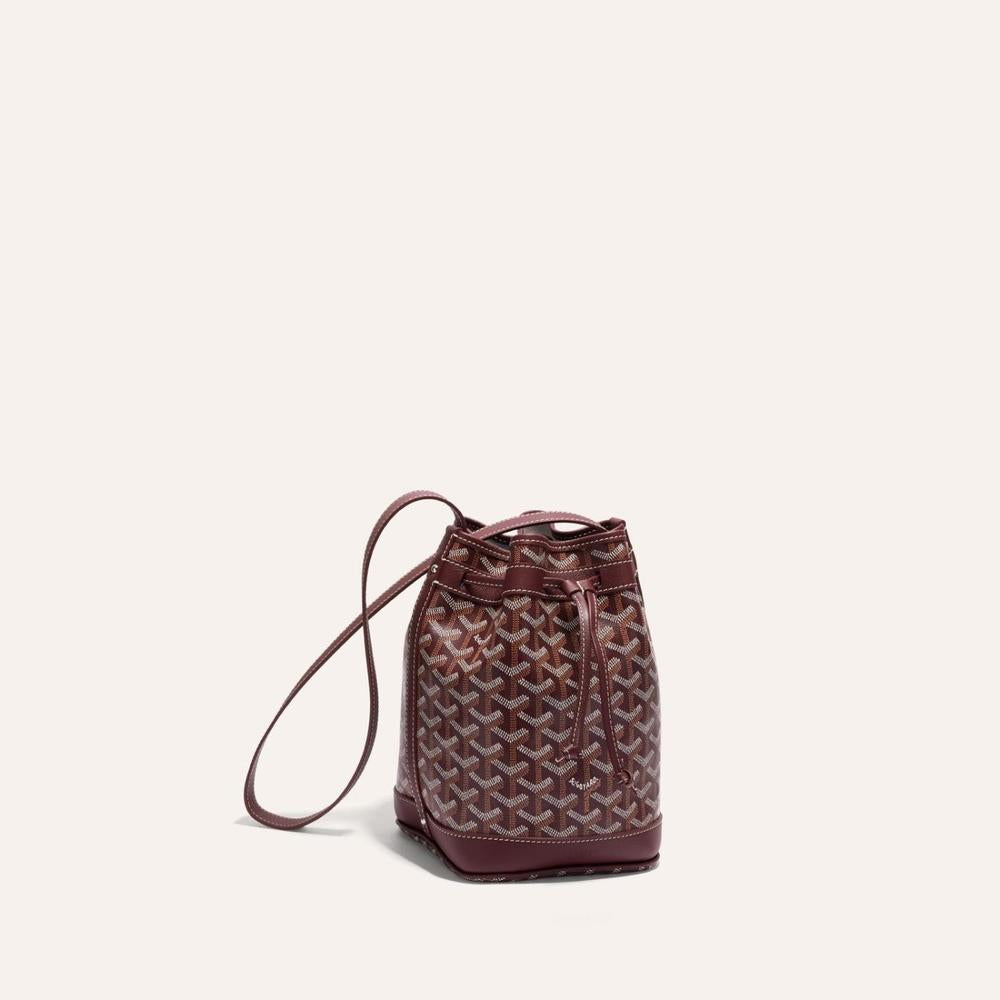 GOYARD Women Petit Flo Bucket Bag Burgundy PEFLOTPMLTY33CL33P