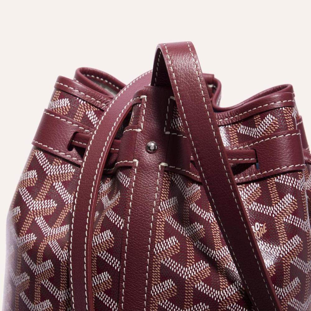 GOYARD Women Petit Flo Bucket Bag Burgundy PEFLOTPMLTY33CL33P