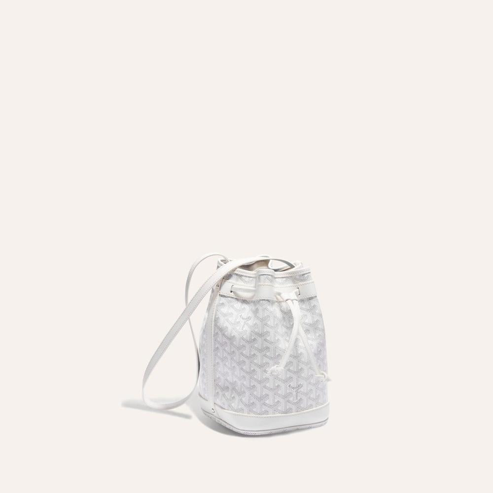 GOYARD Women Petit Flo Bucket Bag White PEFLOTPMLTY50CL50P