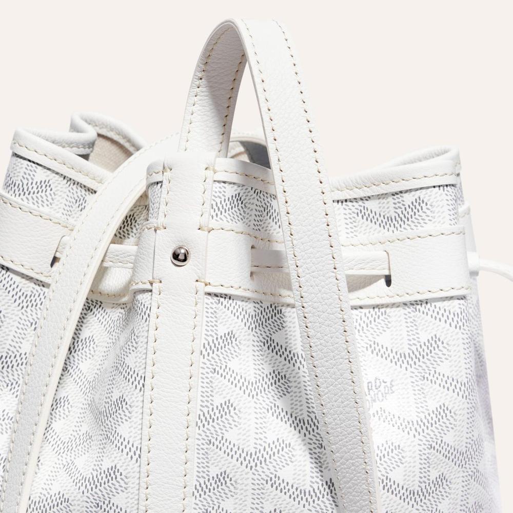 GOYARD Women Petit Flo Bucket Bag White PEFLOTPMLTY50CL50P