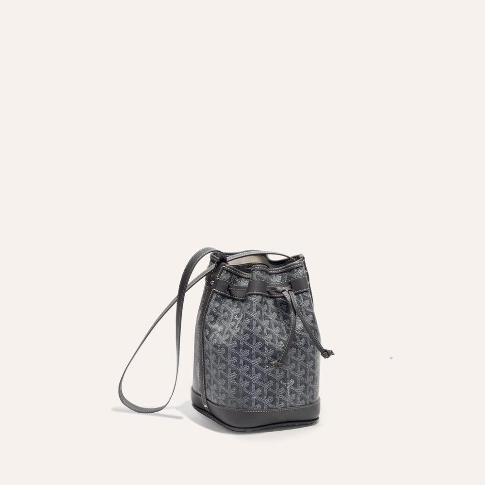 GOYARD Women Petit Flo Bucket Bag Grey PEFLOTPMLTY51CL51P