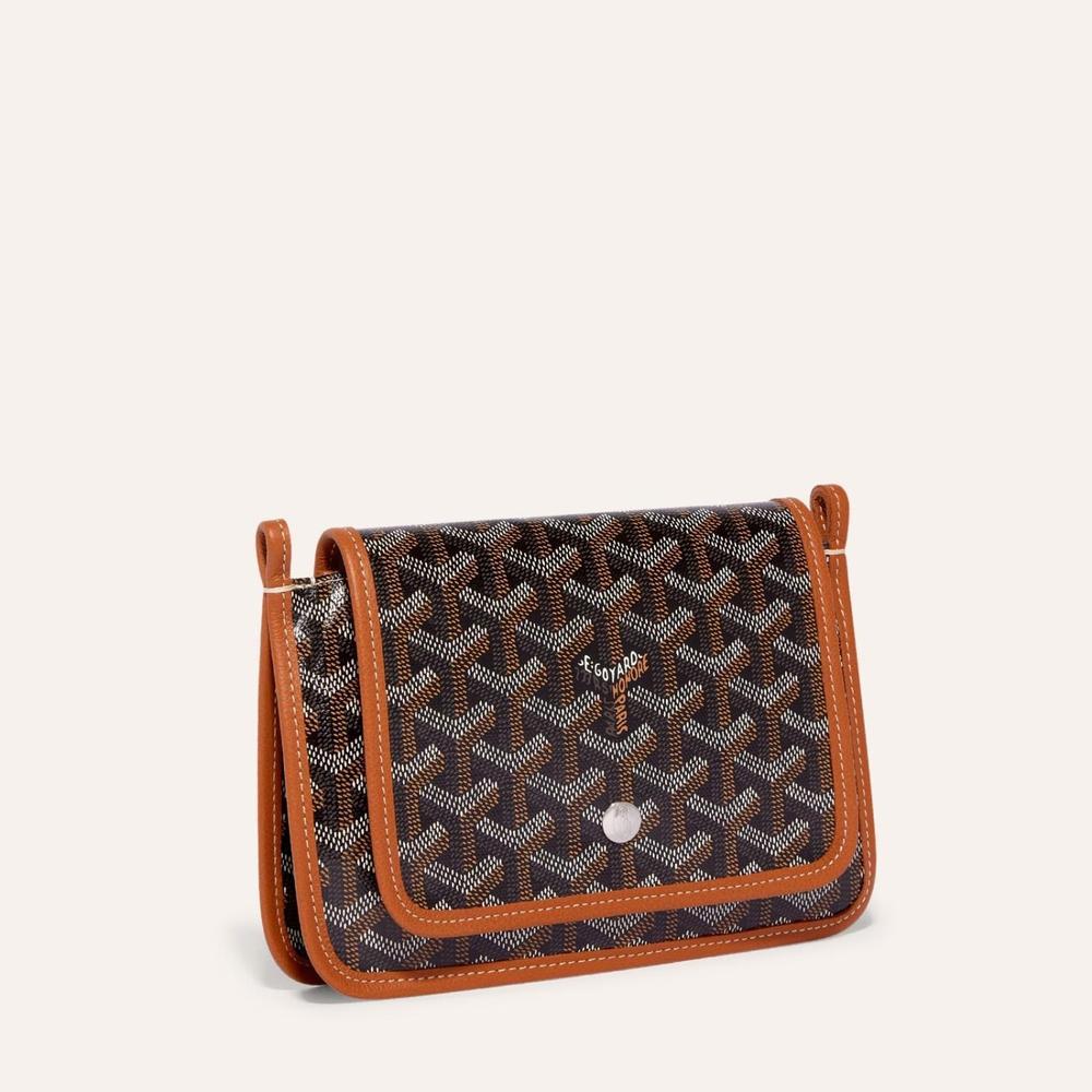 GOYARD Women Plume Clutch Wallet Black tan PLUMETPMLTY01CL03P