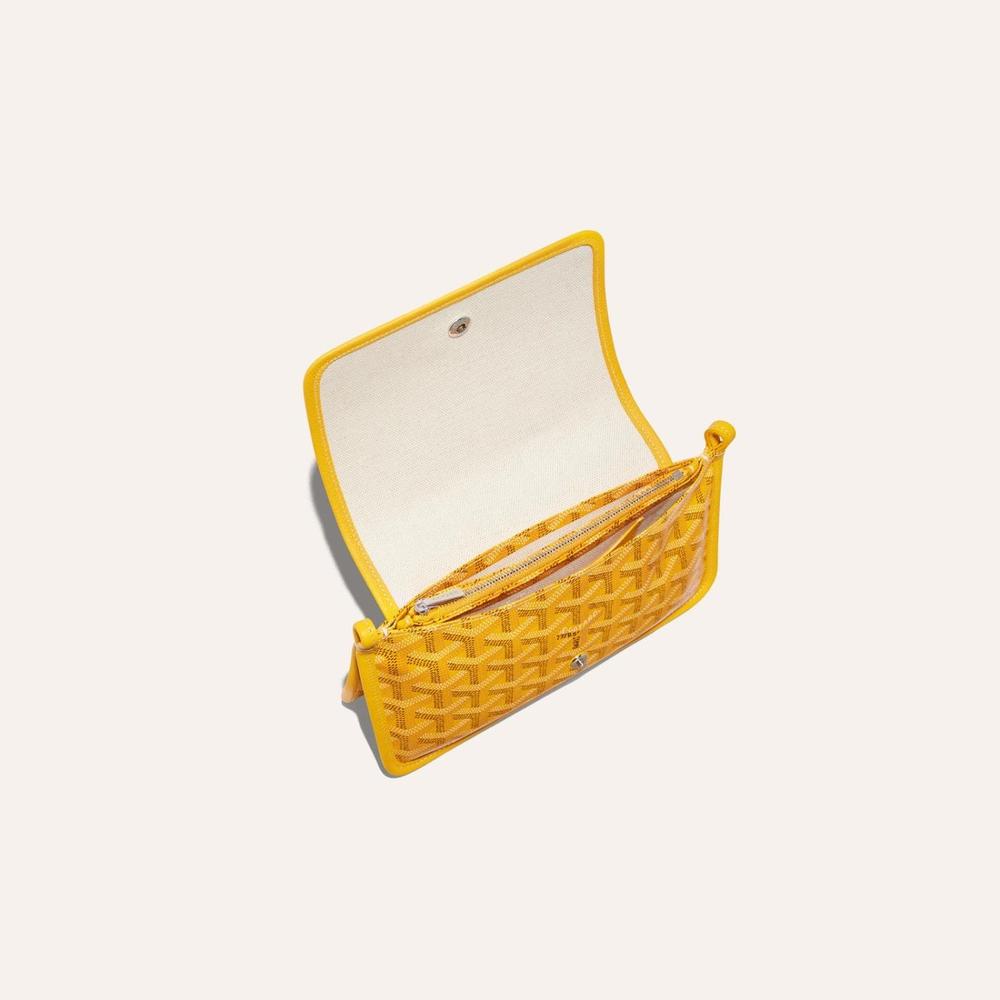 GOYARD Women Plume Clutch Wallet Yellow PLUMETPMLTY08CL08P