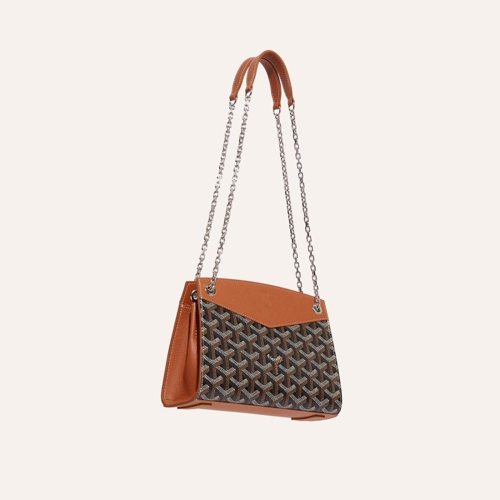 حقيبة GOYARD النسائية Structure Ruette Mini باللون الأسود والبني ROUETSMINTY01CL03P