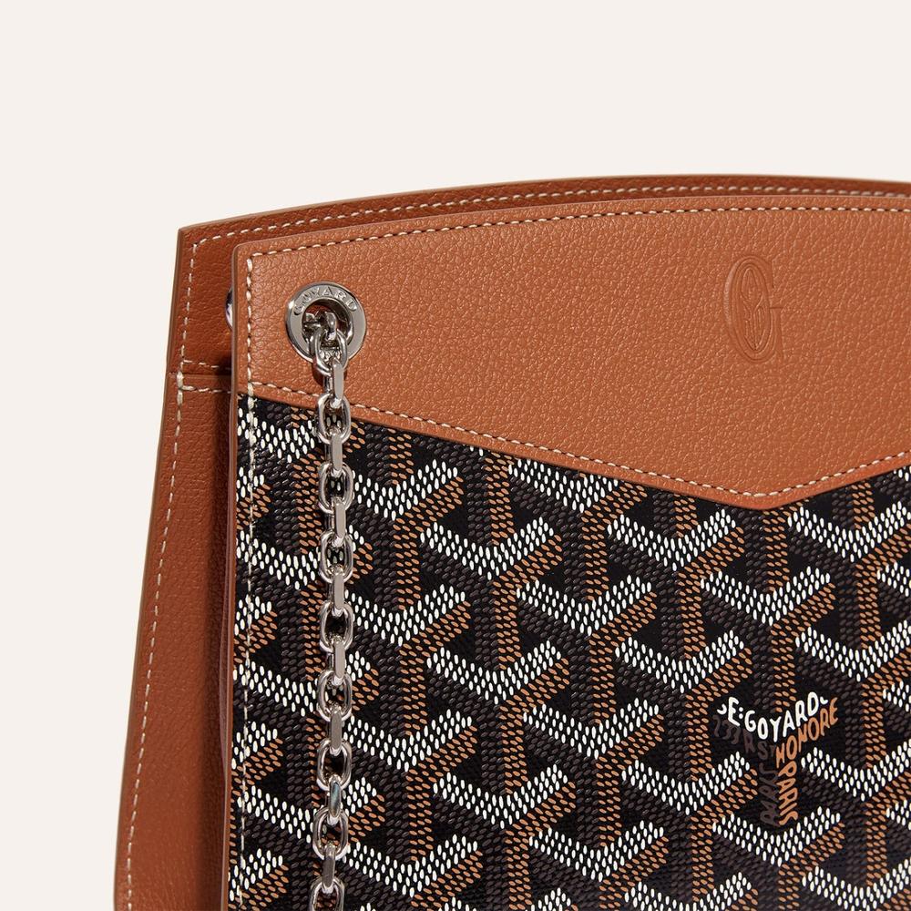 حقيبة GOYARD النسائية Structure Ruette Mini باللون الأسود والبني ROUETSMINTY01CL03P