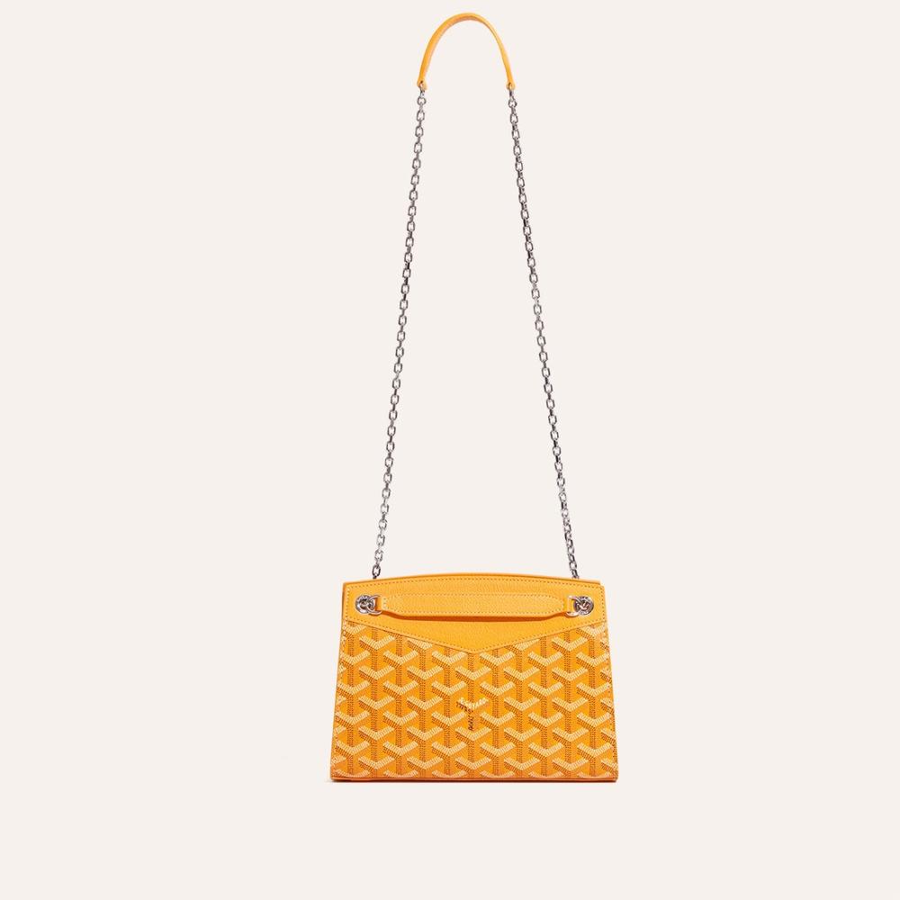 حقيبة GOYARD النسائية Structure Ruette Mini باللون الأصفر ROUETSMINTY08CL08P