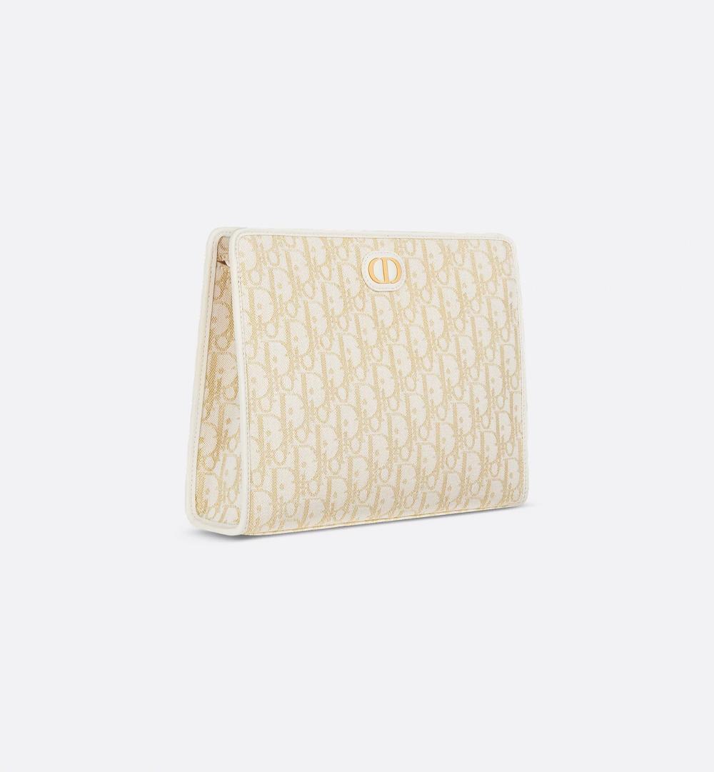 DIOR Women Dea 30 Montaigne Pouch Dior Oblique gold jacquard canvas S2107UNRG_M01E