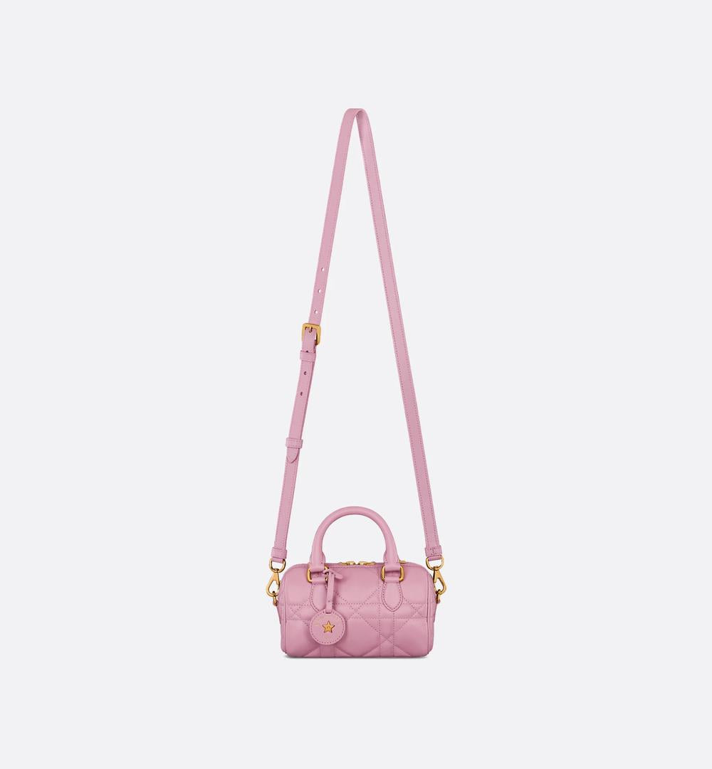 DIOR Women Dior Groove 17 Nano Bag Hydrangea pink Macrocannage calfskin S4000UBOL_M06N