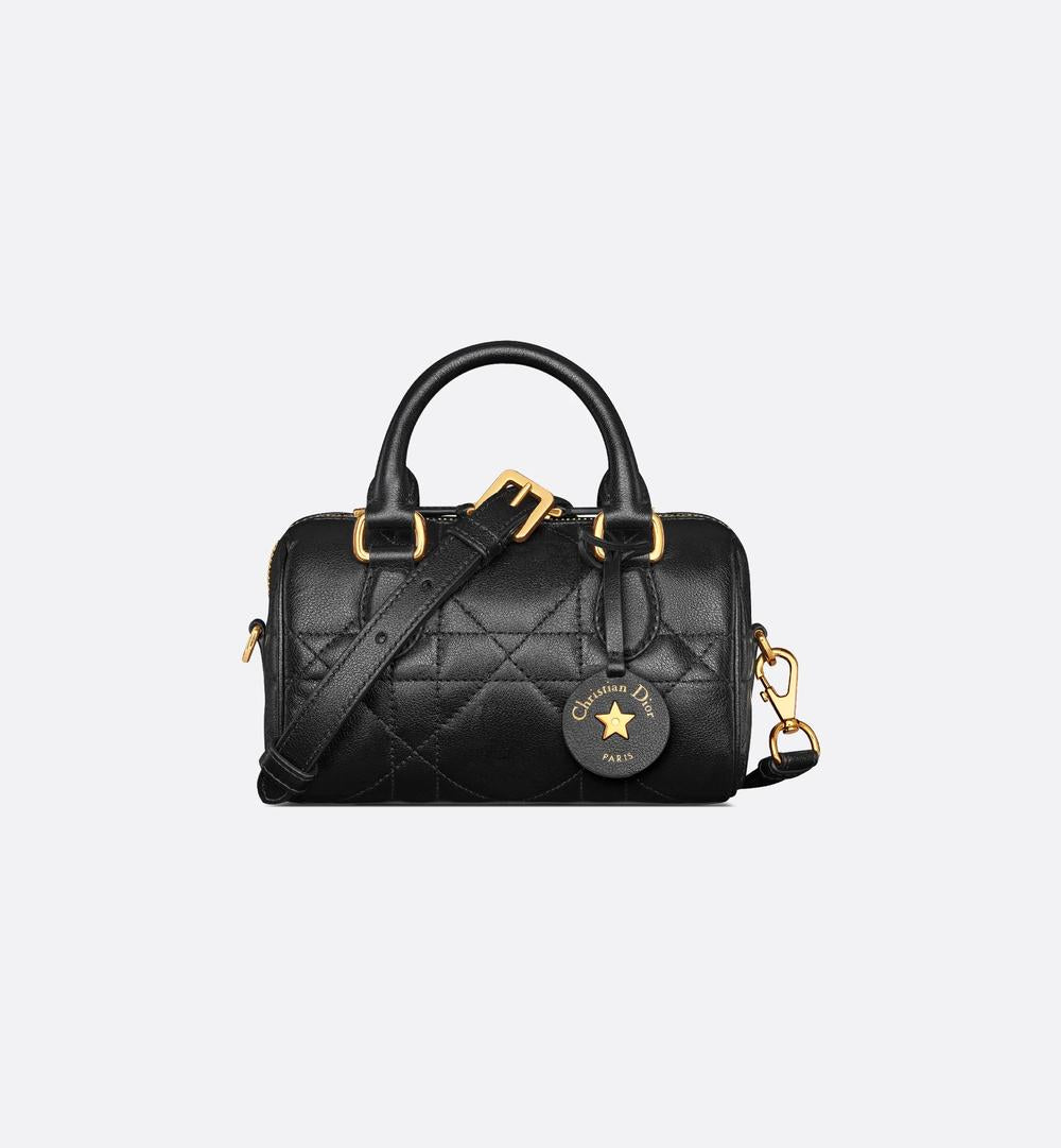 DIOR Women Dior Groove 17 Nano Bag Black Macrocannage calfskin S4000UBOL_M900