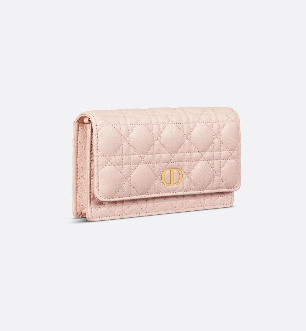 DIOR Women Dior Caro Chain Pouch powder pink S5134UWHC_M413