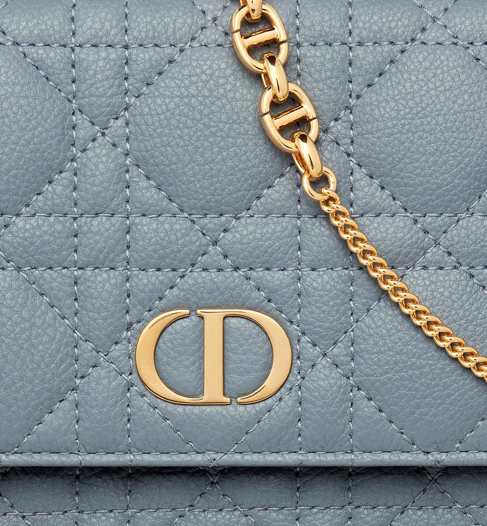 DIOR Women Dior Caro Chain Pouch cloud blue S5134UWHC_M81B