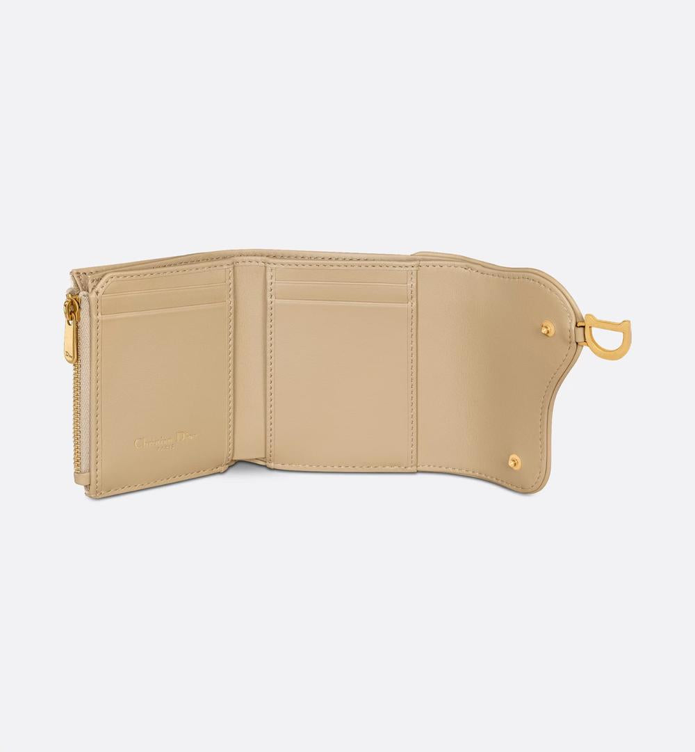 DIOR Women Lotus Saddle Wallet Dior Oblique jacquard canvas and smooth natural calfskin S5652CNKO_M925