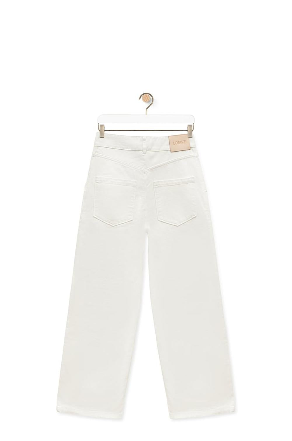 LOEWE Women Anagram baggy jeans in denim White S616Y11X40-2100