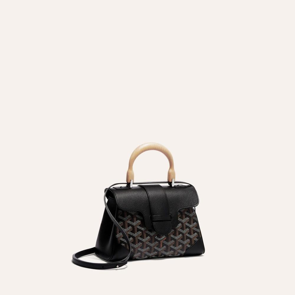 حقيبة GOYARD النسائية الناعمة Saigon Mini باللون الأسود SAIGONMINTY01CL01P