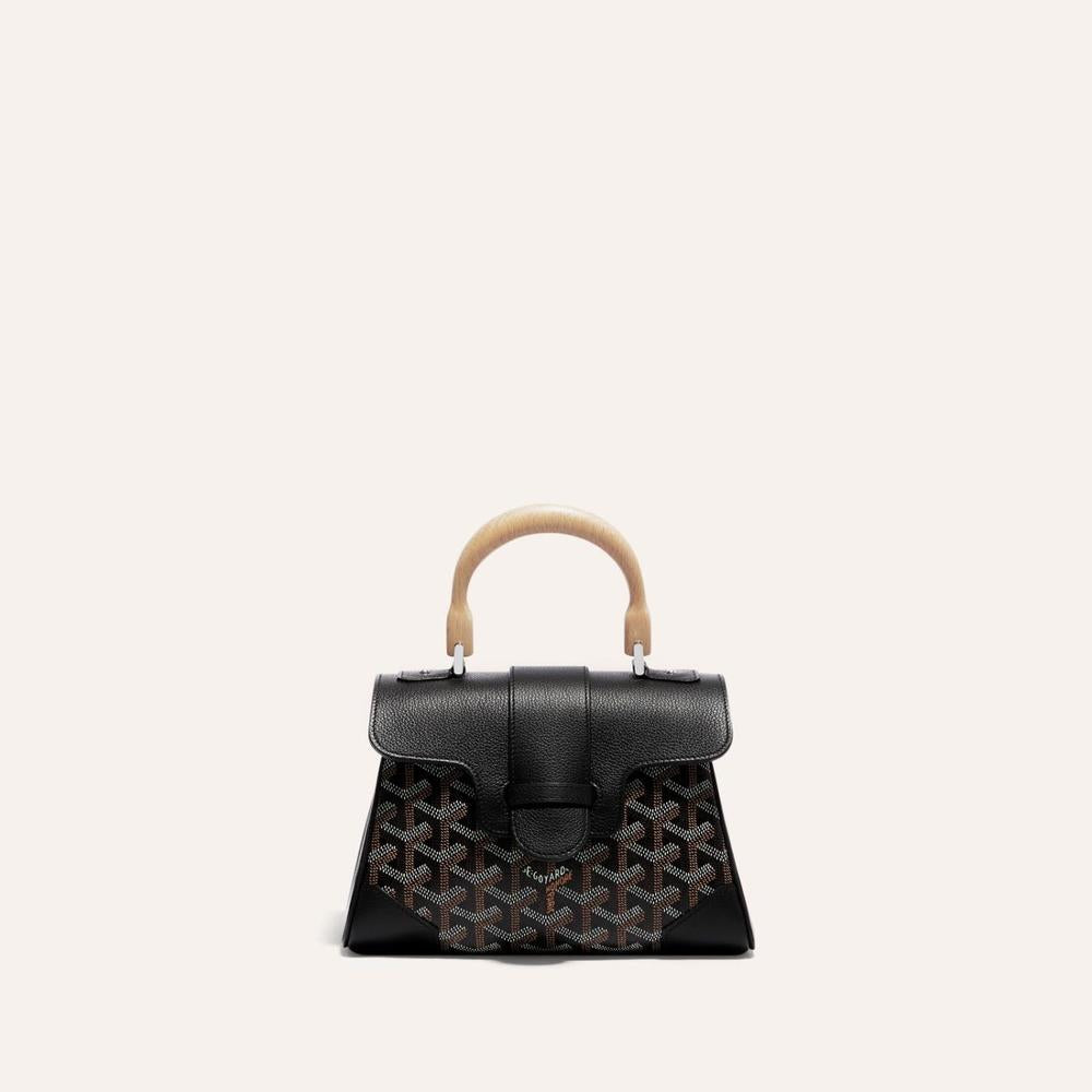 حقيبة GOYARD النسائية الناعمة Saigon Mini باللون الأسود SAIGONMINTY01CL01P