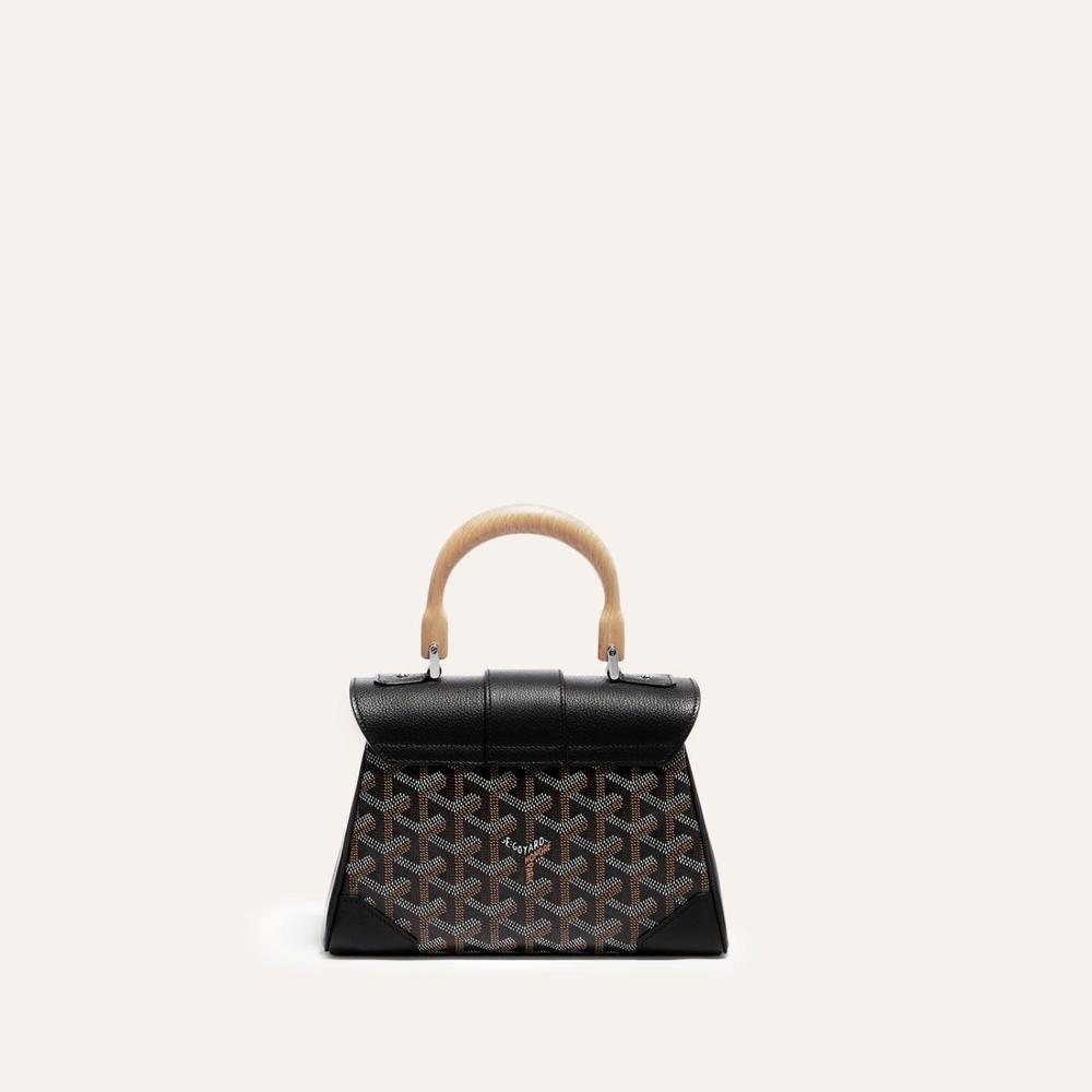 حقيبة GOYARD النسائية الناعمة Saigon Mini باللون الأسود SAIGONMINTY01CL01P