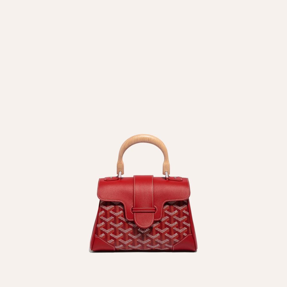 حقيبة GOYARD النسائية الناعمة Saigon صغيرة باللون الأحمر SAIGONMINTY02CL02P