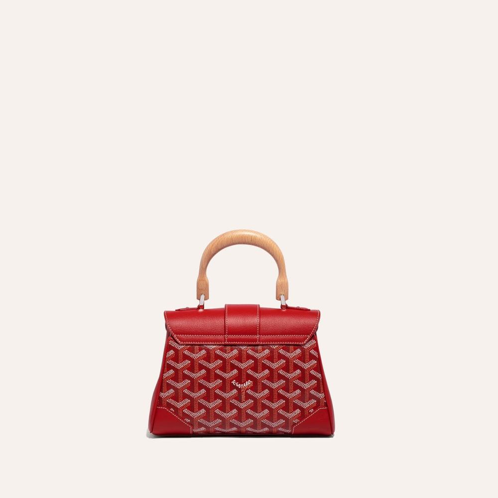 حقيبة GOYARD النسائية الناعمة Saigon صغيرة باللون الأحمر SAIGONMINTY02CL02P