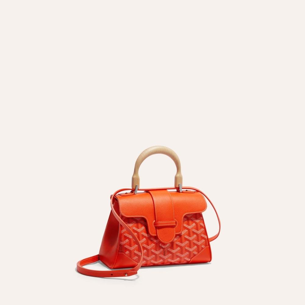 حقيبة GOYARD النسائية الناعمة Saigon Mini Orange SAIGONMINTY07CL07P