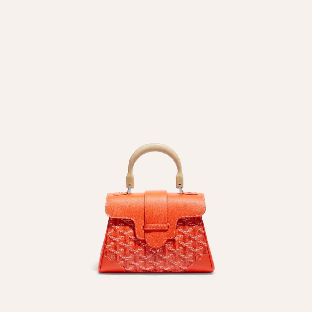 حقيبة GOYARD النسائية الناعمة Saigon Mini Orange SAIGONMINTY07CL07P