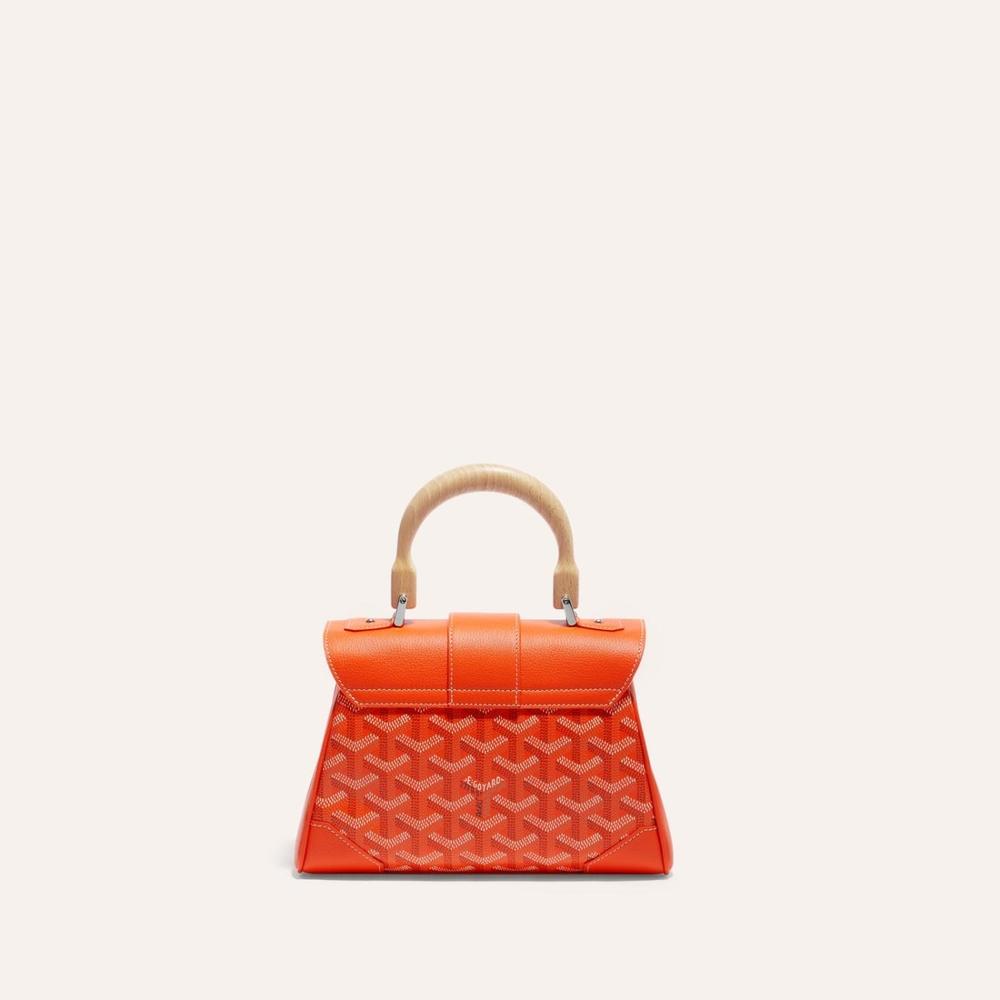 GOYARD Women Soft Saigon Bag Mini Orange SAIGONMINTY07CL07P