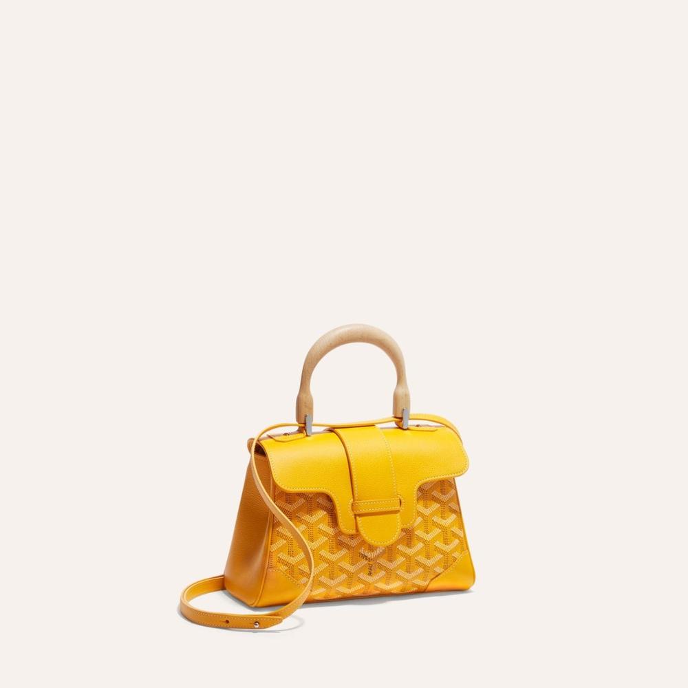 حقيبة GOYARD النسائية الناعمة Saigon Mini باللون الأصفر SAIGONMINTY08CL08P