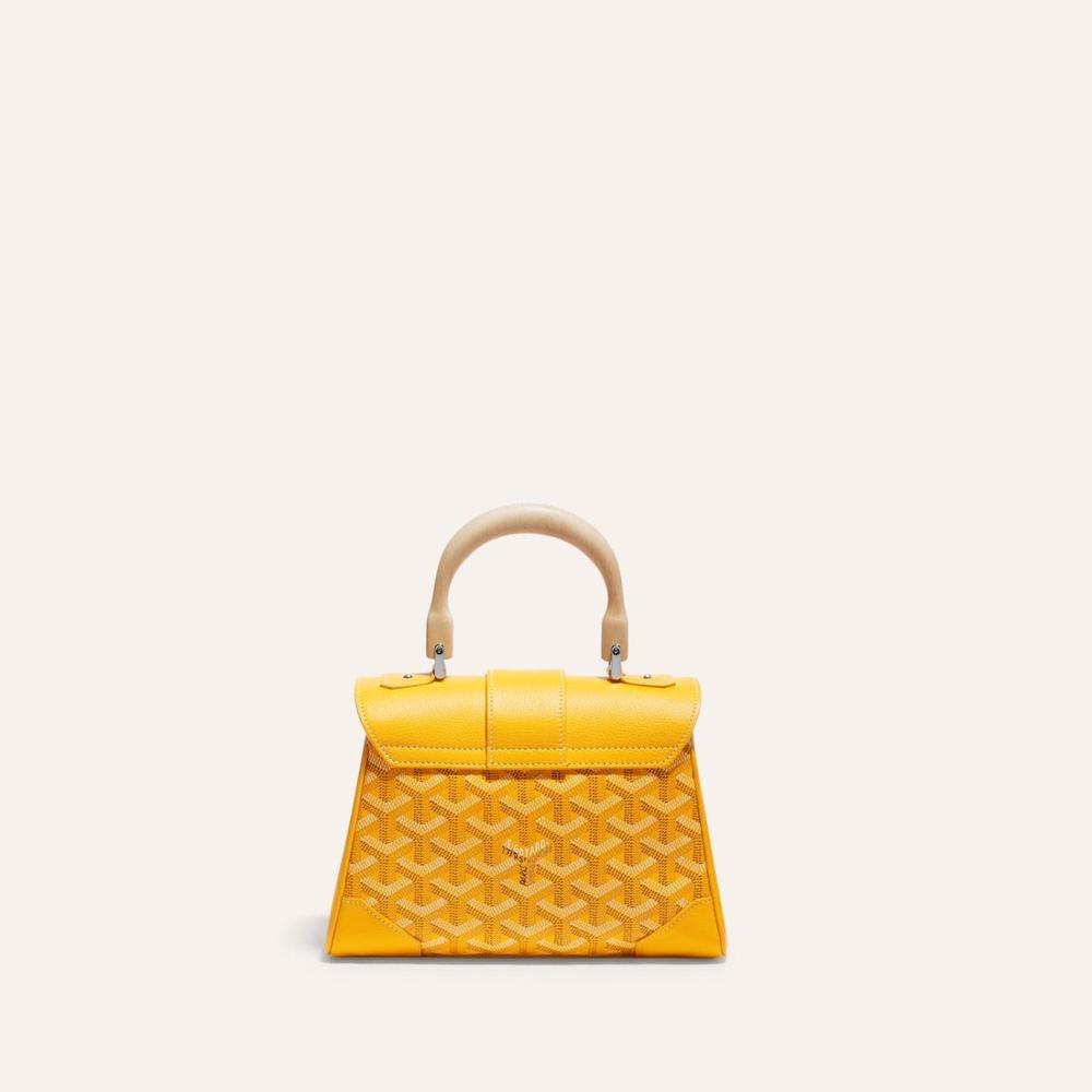 حقيبة GOYARD النسائية الناعمة Saigon Mini باللون الأصفر SAIGONMINTY08CL08P