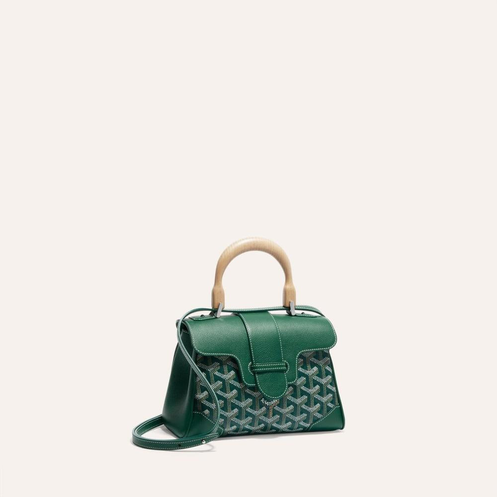 حقيبة GOYARD النسائية الناعمة Saigon صغيرة باللون الأخضر SAIGONMINTY09CL09P