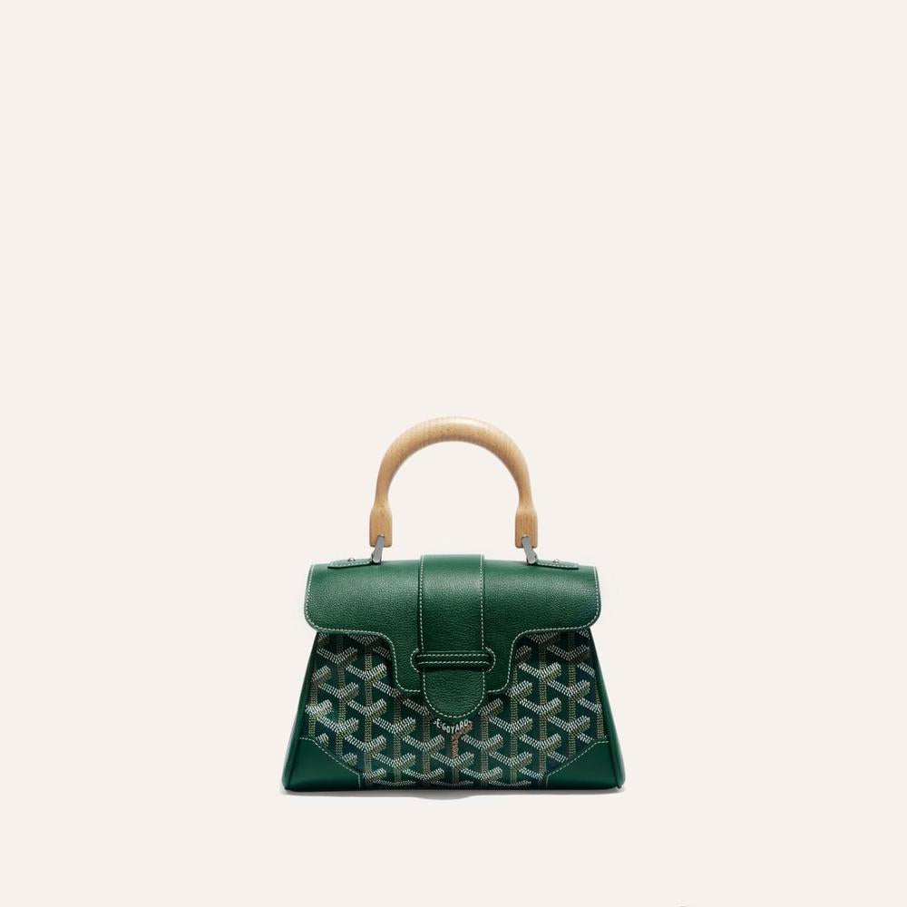 حقيبة GOYARD النسائية الناعمة Saigon صغيرة باللون الأخضر SAIGONMINTY09CL09P