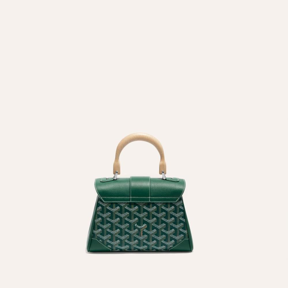 حقيبة GOYARD النسائية الناعمة Saigon صغيرة باللون الأخضر SAIGONMINTY09CL09P