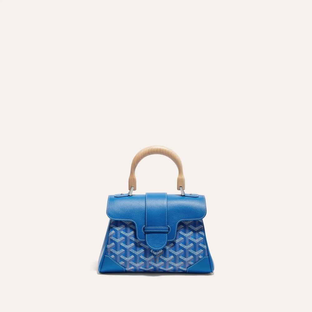 حقيبة GOYARD النسائية الناعمة Saigon Mini باللون الأزرق السماوي SAIGONMINTY10CL10P