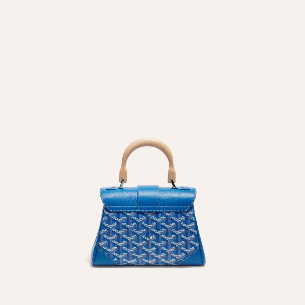 حقيبة GOYARD النسائية الناعمة Saigon Mini باللون الأزرق السماوي SAIGONMINTY10CL10P