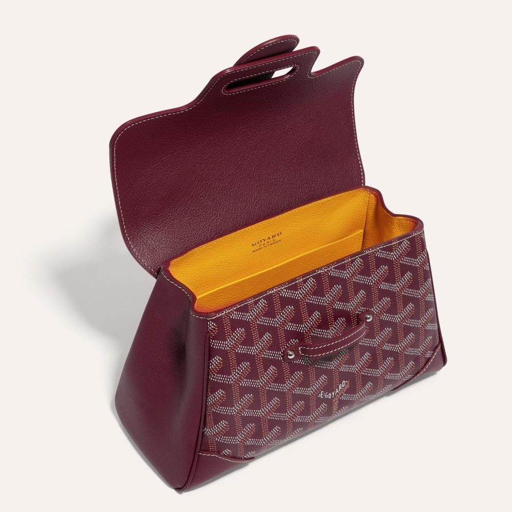 حقيبة GOYARD النسائية الناعمة Saigon Mini Burgundy SAIGONMINTY33CL33P