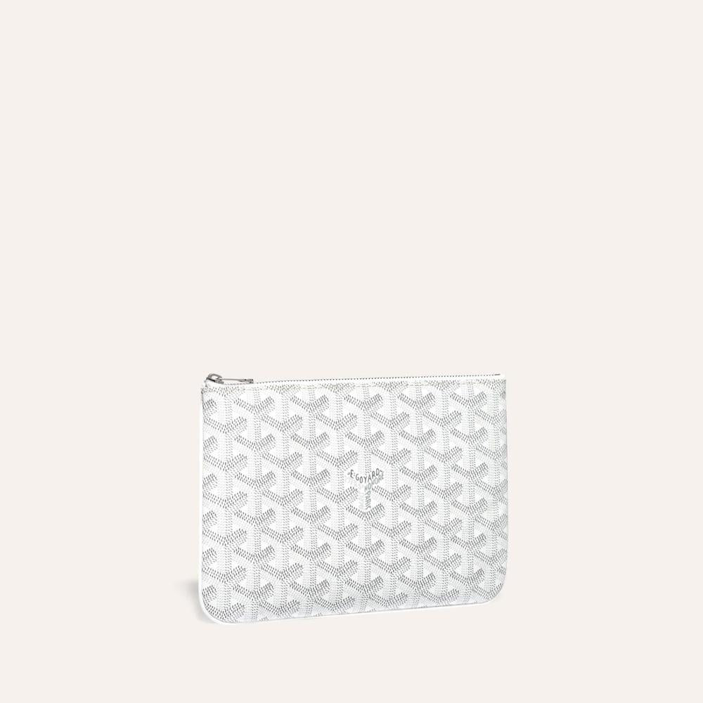 GOYARD Men Sena Clutch PM White SENAT2PMLTY50CL50P