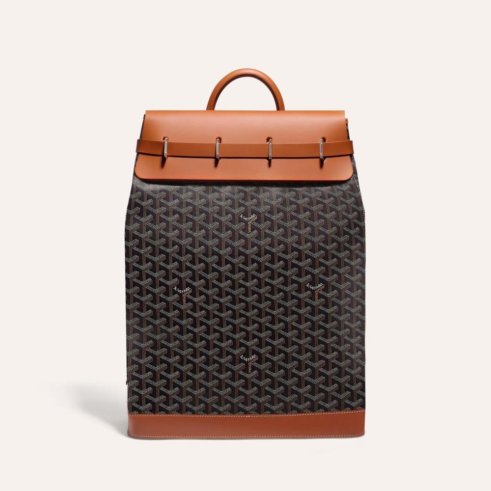 GOYARD Men Steamer Bag PM Black tan STEAM2PMLTY01CL03P