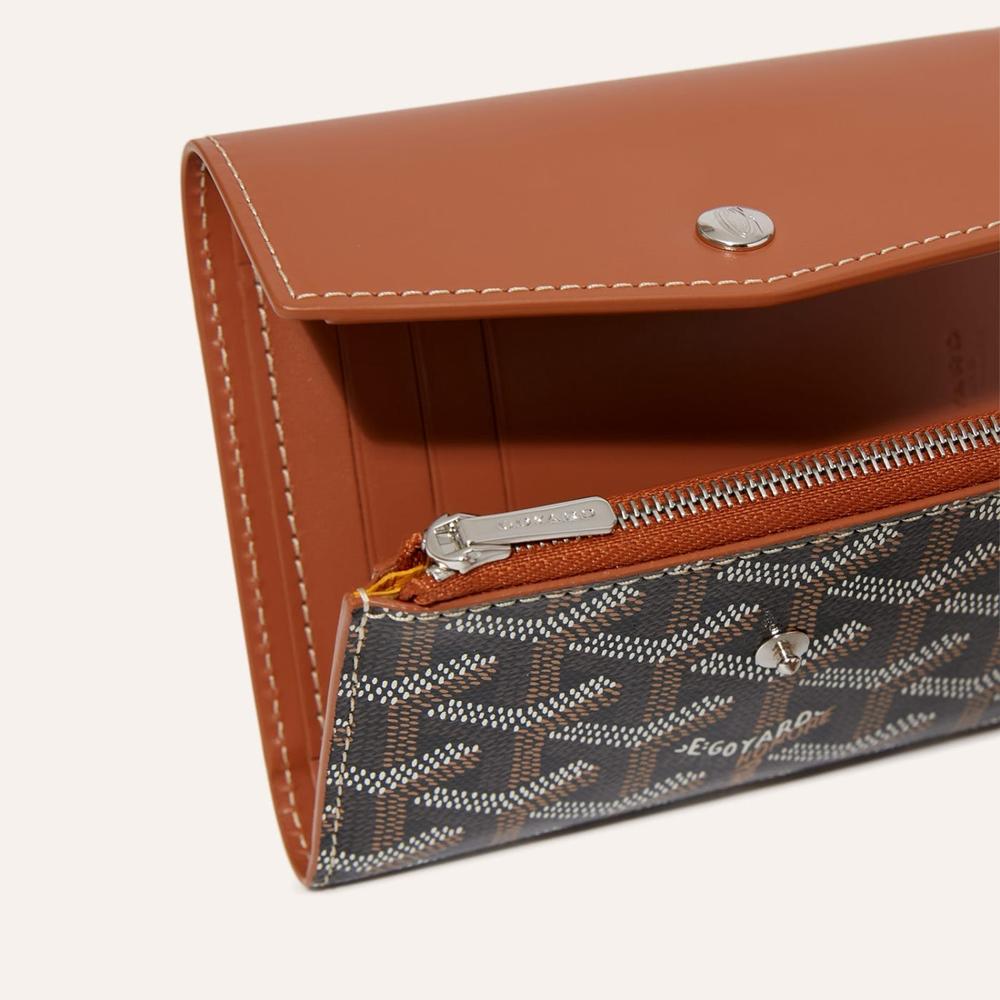 محفظة GOYARD النسائية Saint Gabriel باللون الأسود والبني STGABRPMLTY01CL03P