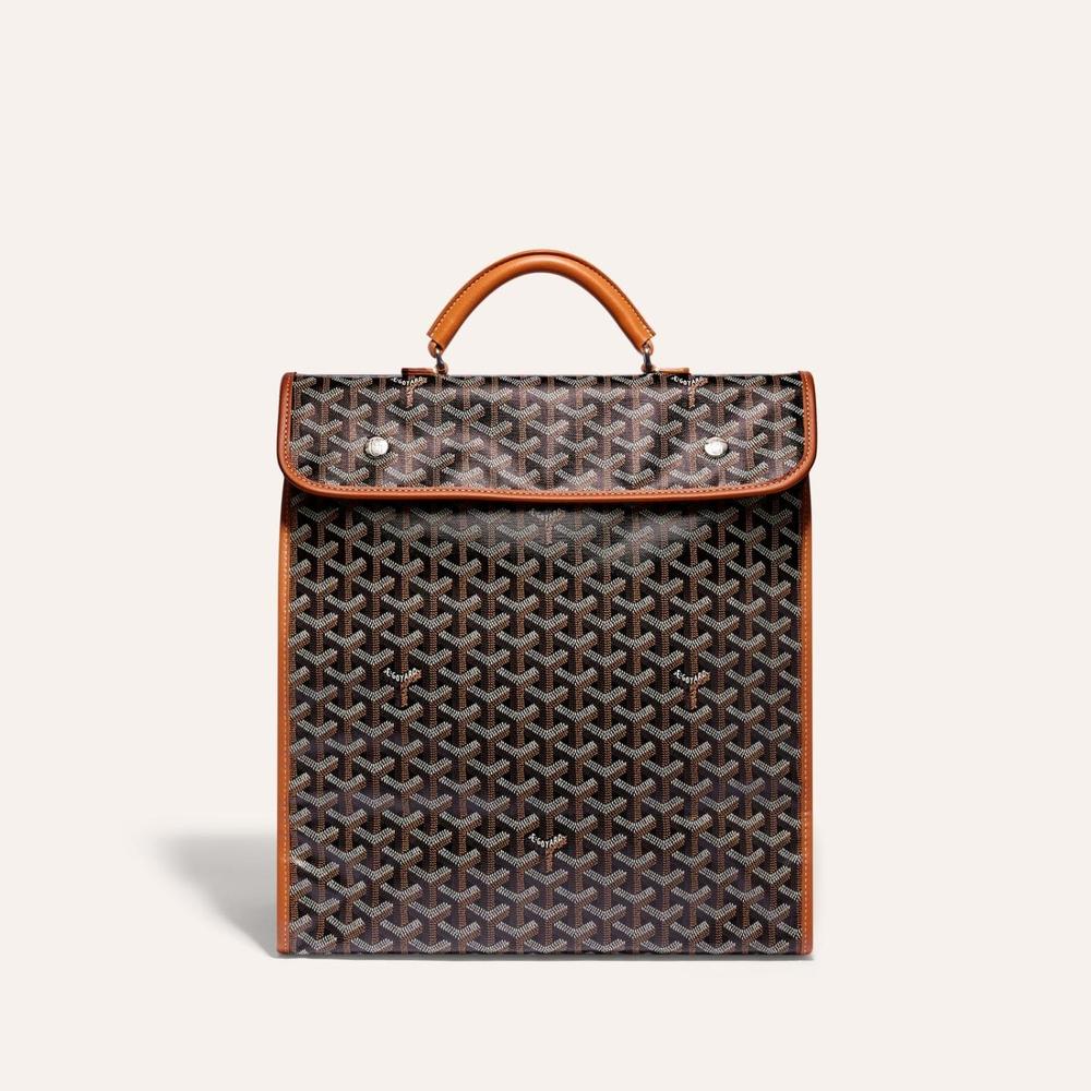 GOYARD Men Saint-Leger Backpack Black tan STLEGEMMLTY01CG03P