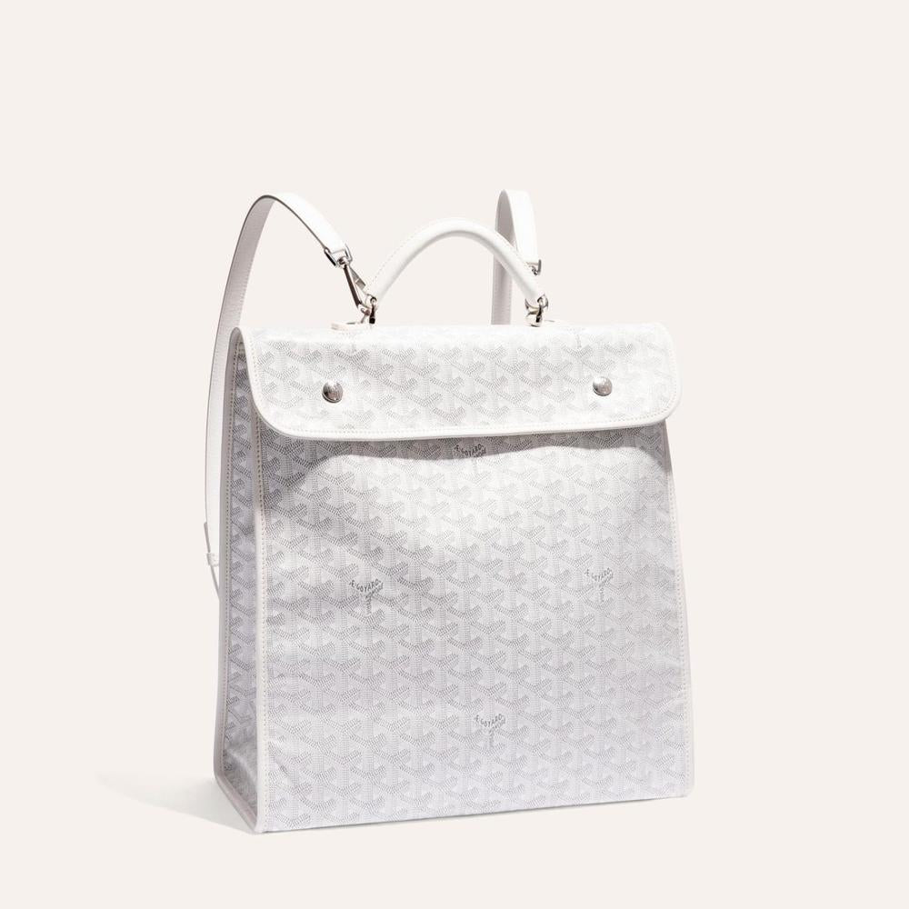 GOYARD Men Saint-Leger Backpack White STLEGEMMLTY50CG50P