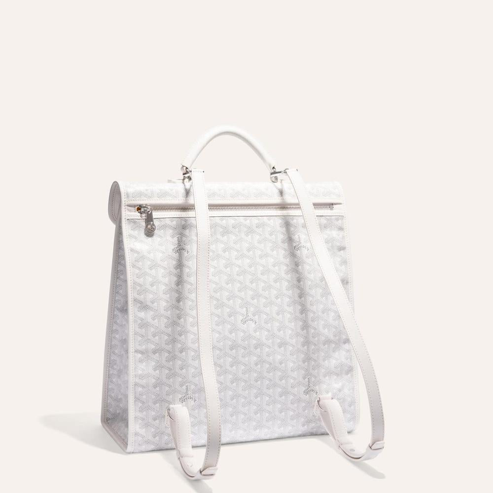 GOYARD Men Saint-Leger Backpack White STLEGEMMLTY50CG50P