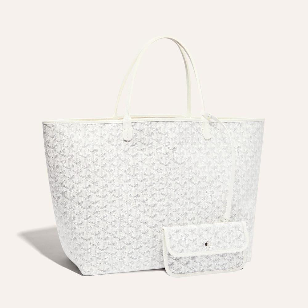 حقيبة GOYARD النسائية Saint Louis GM باللون الأبيض STLOUIGMLTY50CL50P