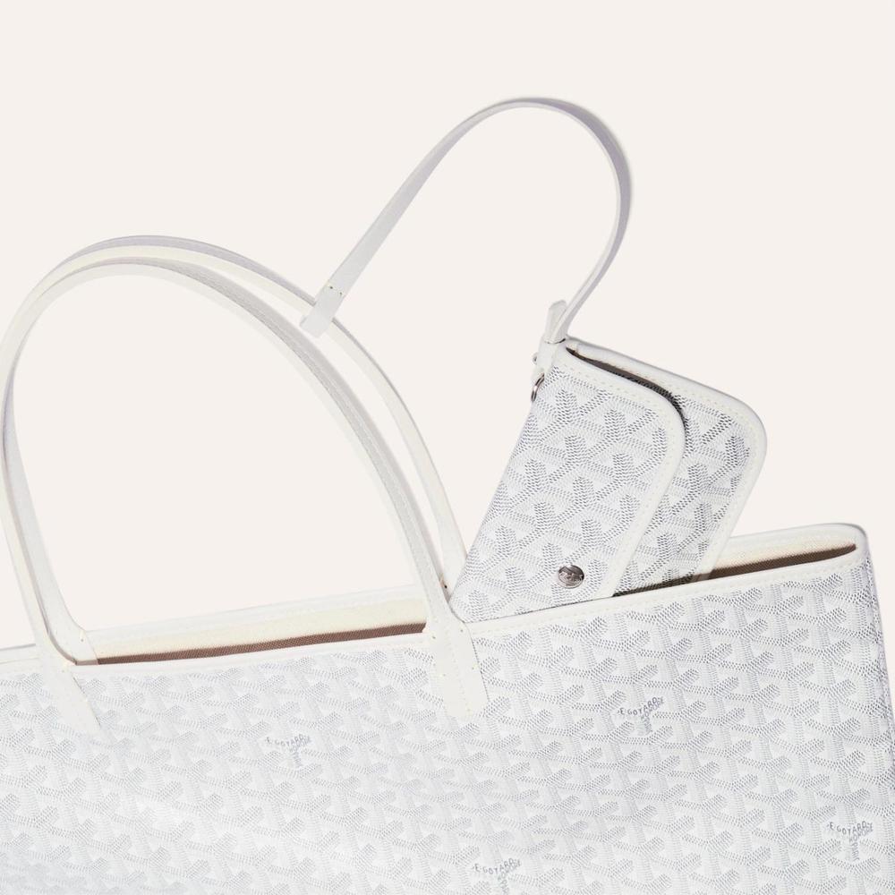 GOYARD Women Saint Louis Bag GM White STLOUIGMLTY50CL50P