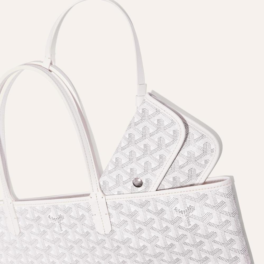 GOYARD Women Saint Louis Bag PM White STLOUIPMLTY50CL50P