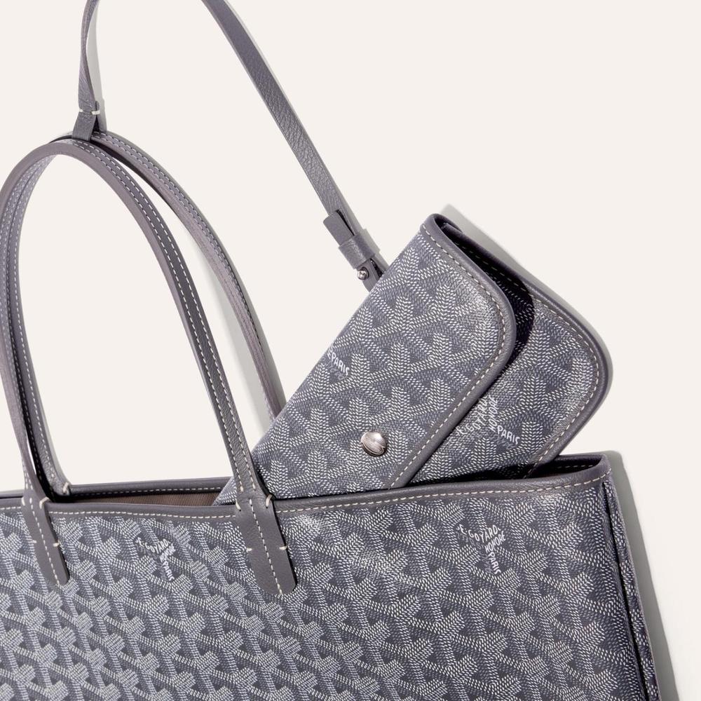 GOYARD Women Saint Louis Bag PM Grey STLOUIPMLTY51CL51P