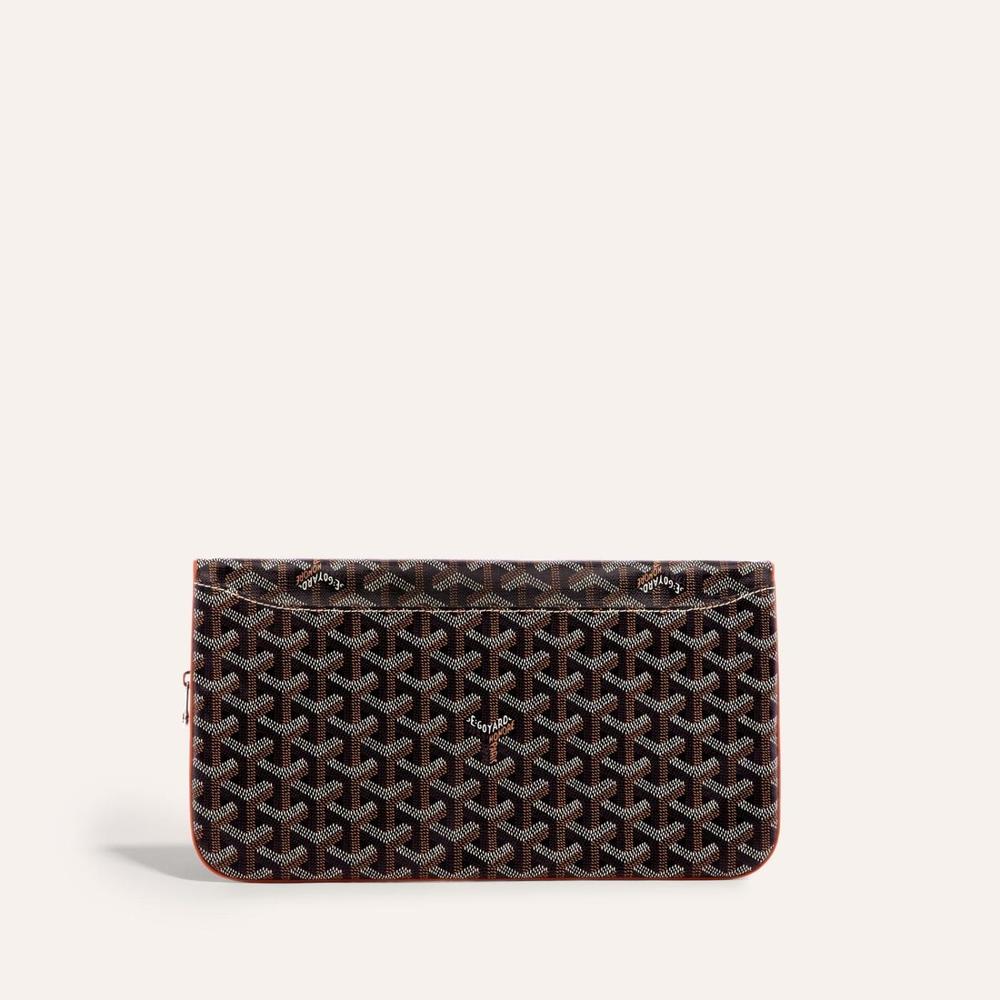 GOYARD Women Saint Marie Clutch MM Black tan STMARIMMLTY01CL03P