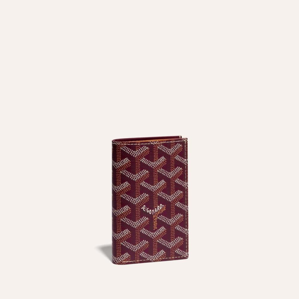 GOYARD Men Saint Pierre Card Holder Burgundy STPIE2PMLTY33CL33P