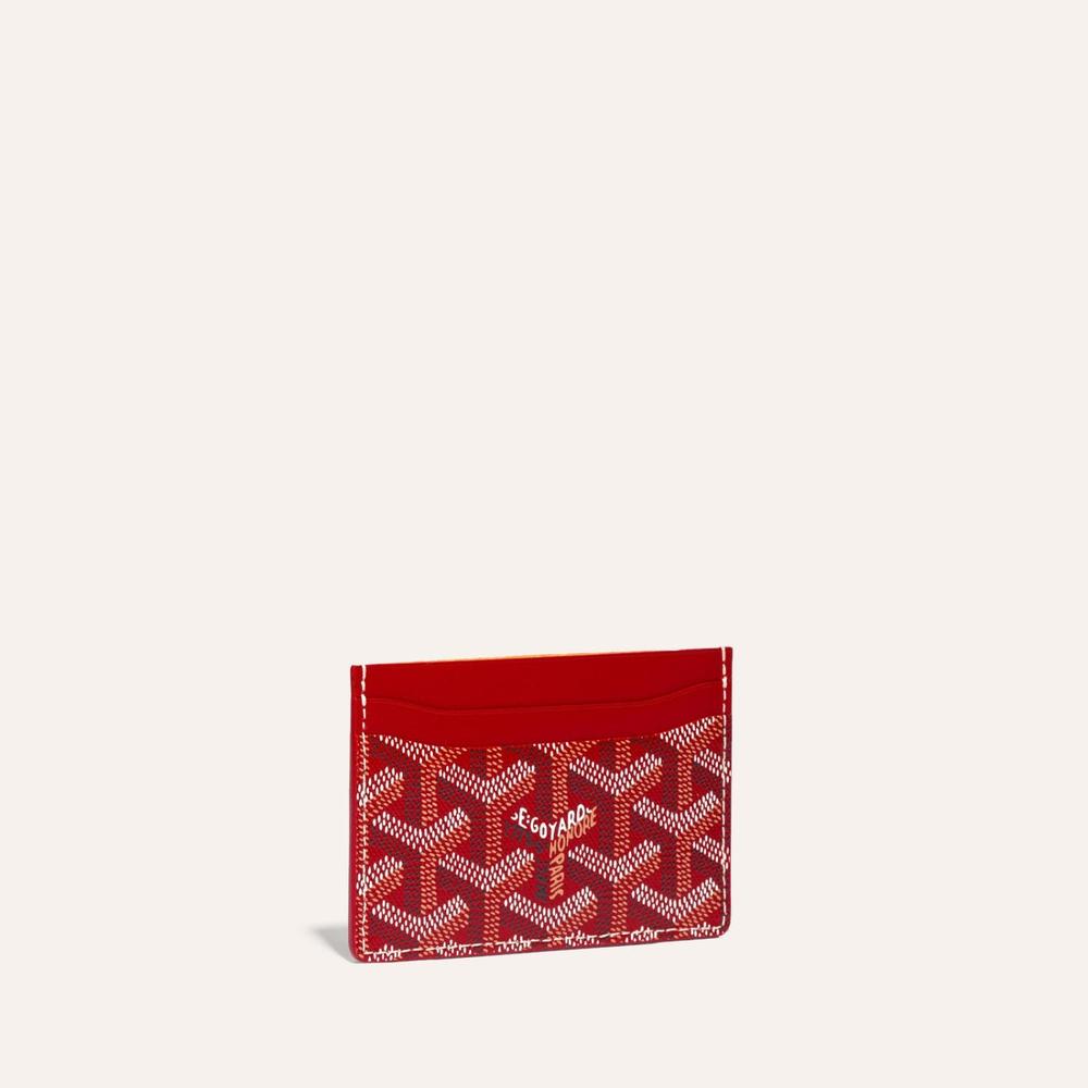 GOYARD Men Saint-Sulpice Card Holder Red STSULPPMLTY02CL02X